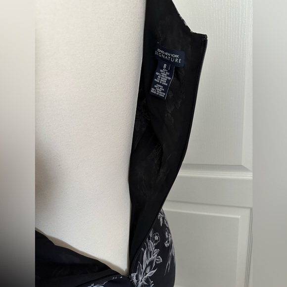 Jones New York Signature Sleeveless 100% Silk Maxie Dress Orchid Print Size 8 - Picture 7 of 9